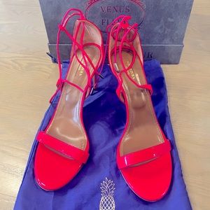 Aquazurra hot pink sandals. Size 41. Wore once.